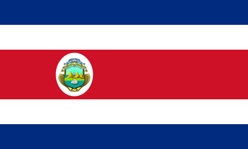 De vlag van Costa Rica