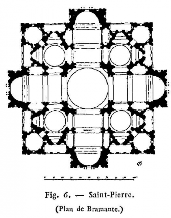 Bramante: plattegrond voor de Sint Pieter