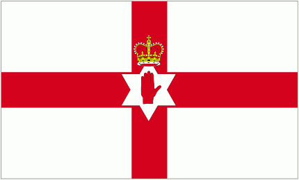 De vlag van Noord -Ierland