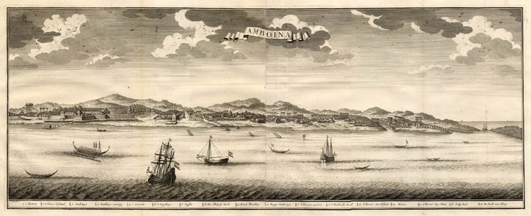 Amboina (Ambon), kaart uit 1724-1726