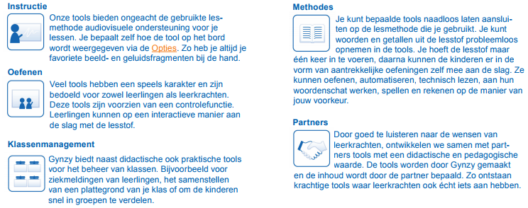 Uitleg doelen tools
