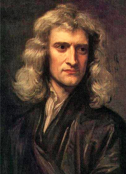 Portret van Isaac Newton (1642-1727)