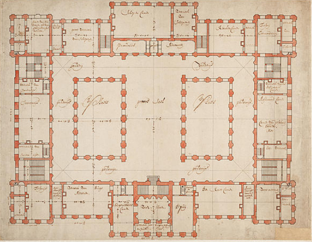 Stadhuis op de Dam: plattegrond