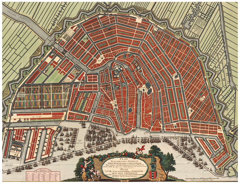 plattegrond van Amsterdam