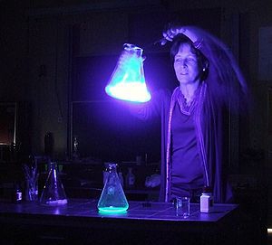 fig. 3: Luminol (http://en.wikipedia.org/wiki/Chemiluminescence)