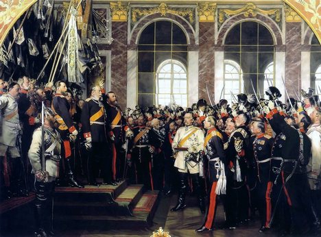 De kroning van 'Keizer' Wilhelm I