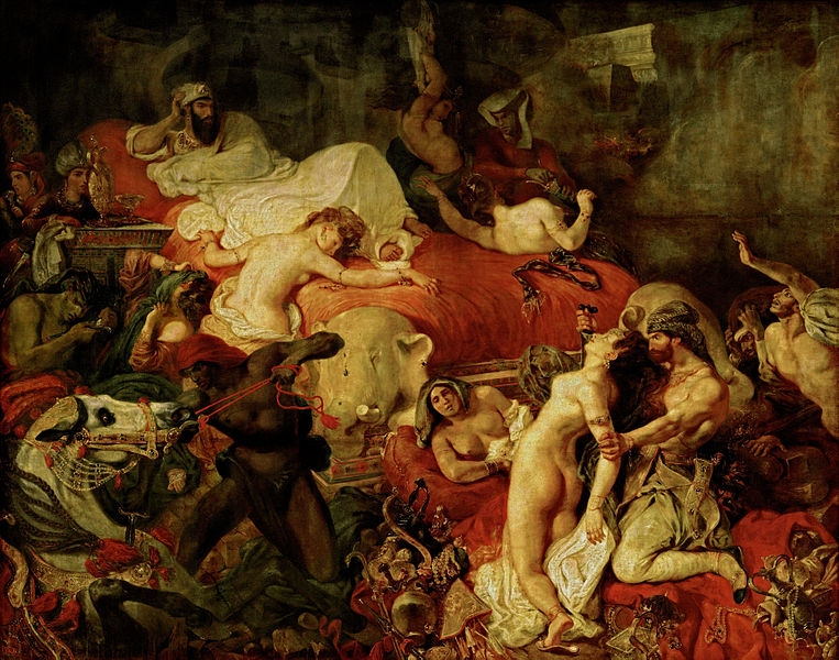 Delacroix De dood van Sardanapale 1827