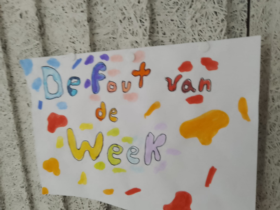 De fout van de week