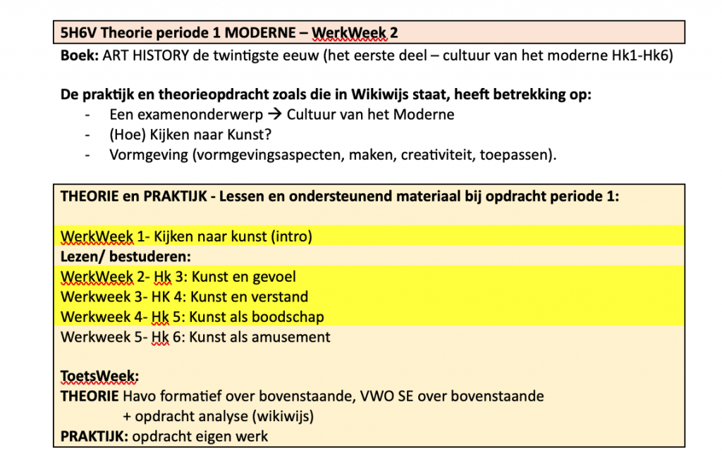 Onderwerpen Moderne Cultuur- periode 1