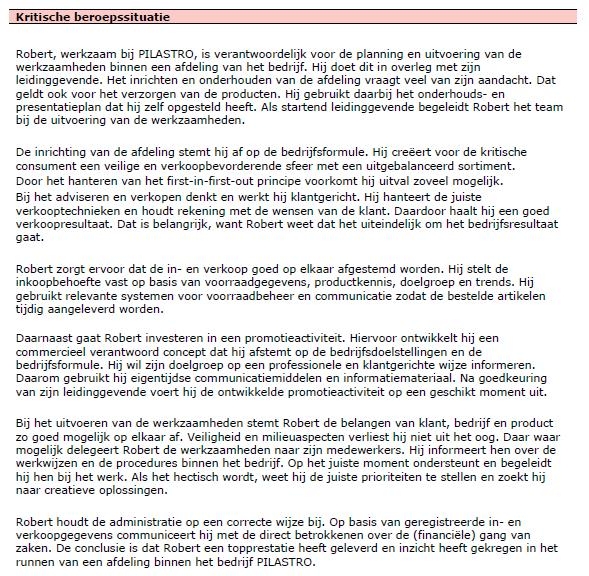 Kritische beroepssituatie 5