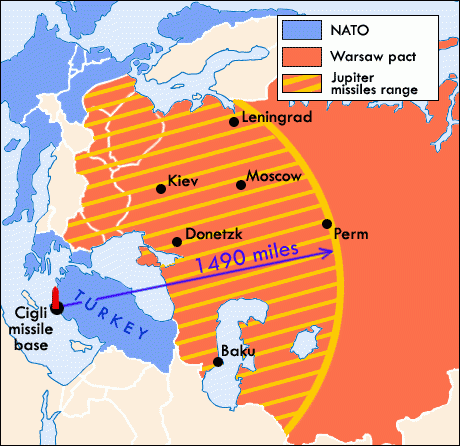 Vlak na de revolutie op Cuba in 1960 besloot de Turkse regering om de VS kernwapens te laten plaatsen in de havenstad Cigli. In ruil daarvoor mocht Turkije lid worden van de NAVO