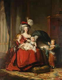 Koningin Marie Antoinette, van  Élisabeth Vigée-Le Brun