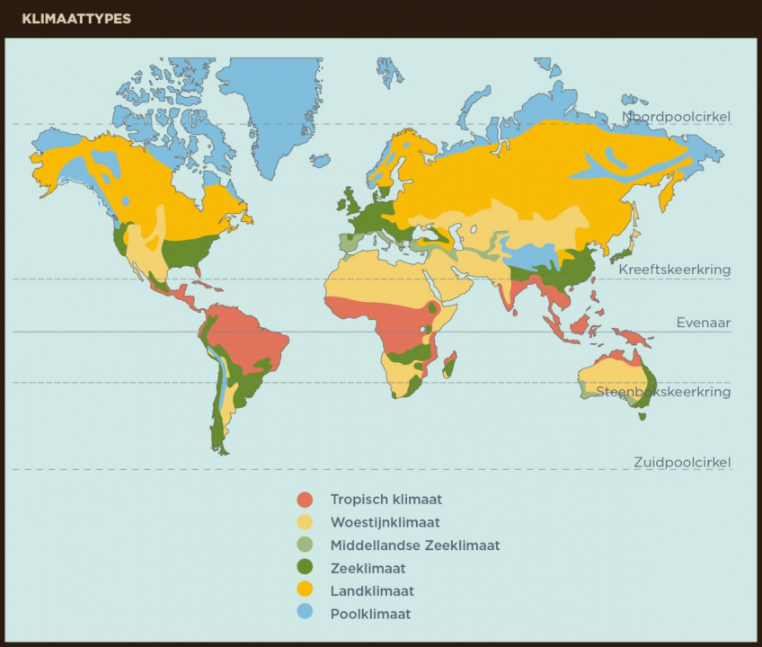 Afbeelding 7: klimatenkaart