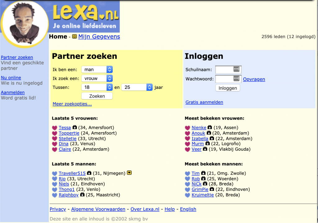 Lexa.nl in 2002