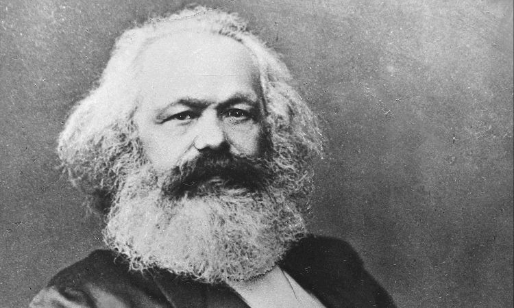 Hierboven zie je Karl Marx, de grondlegger van het communisme