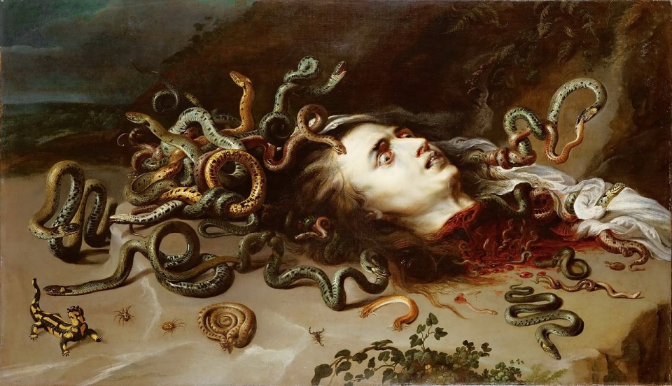 Peter Paul Rubens (1577-1640), THet hoofd van Medusa, ca. 1617-18