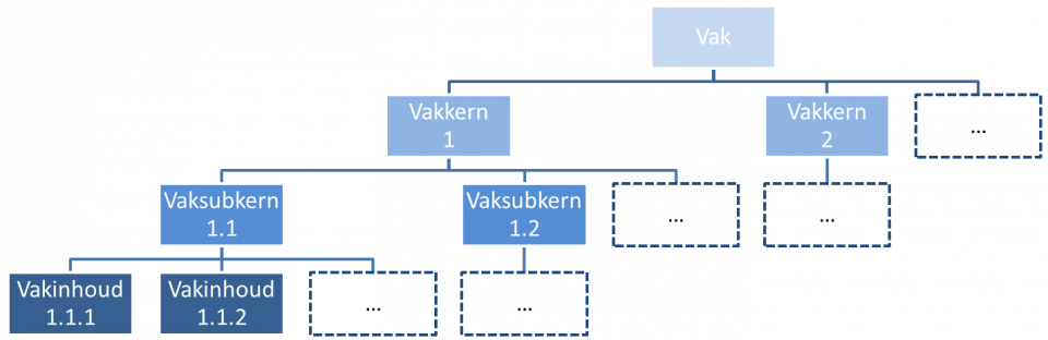 structuur van een vak