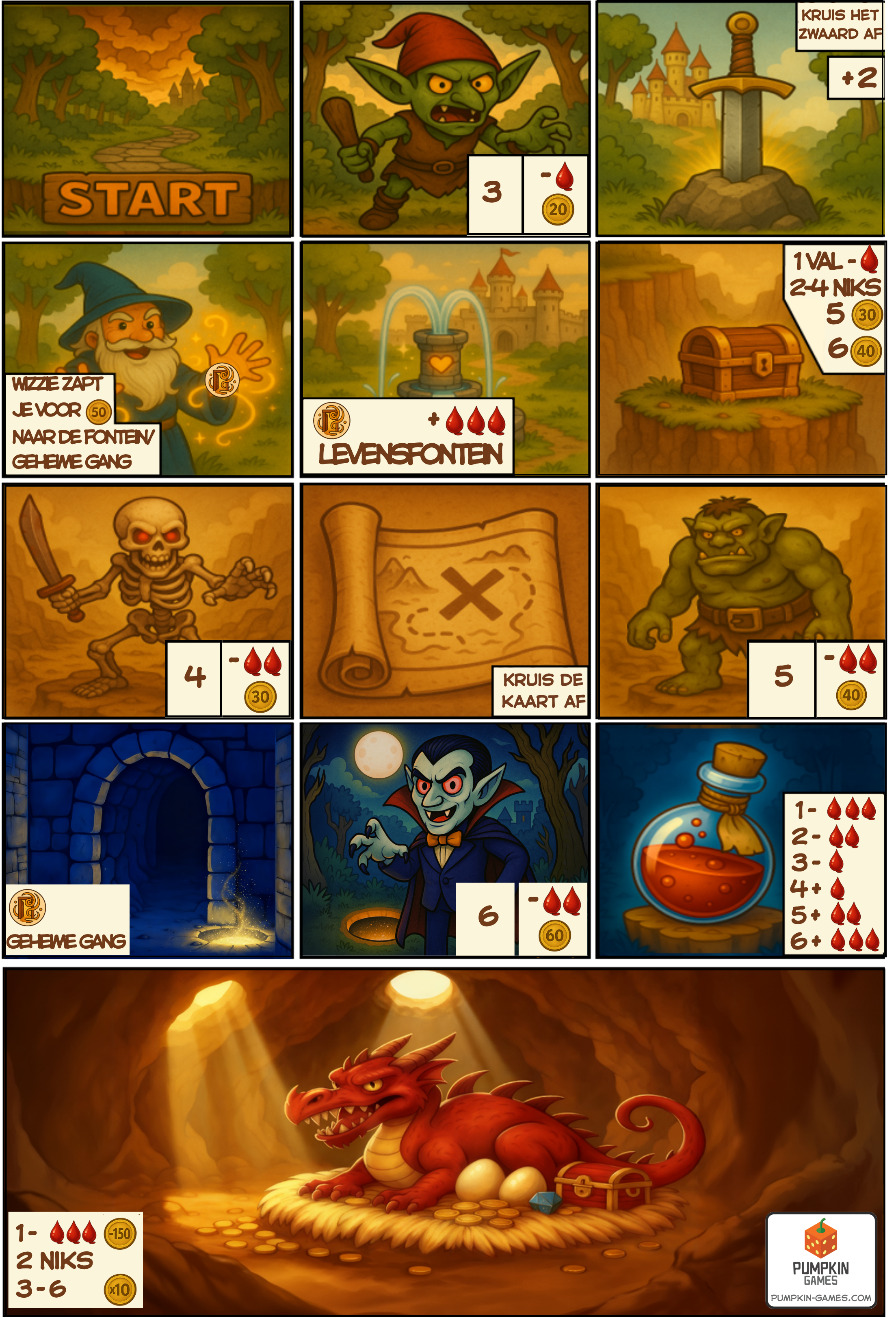 Drakengoud speelbord