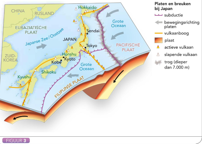 vulkanen kaart De Geo 9e editie