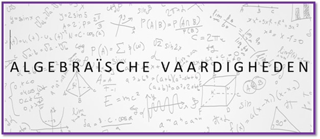 Vaardigheden Algebra Wikiwijs Maken