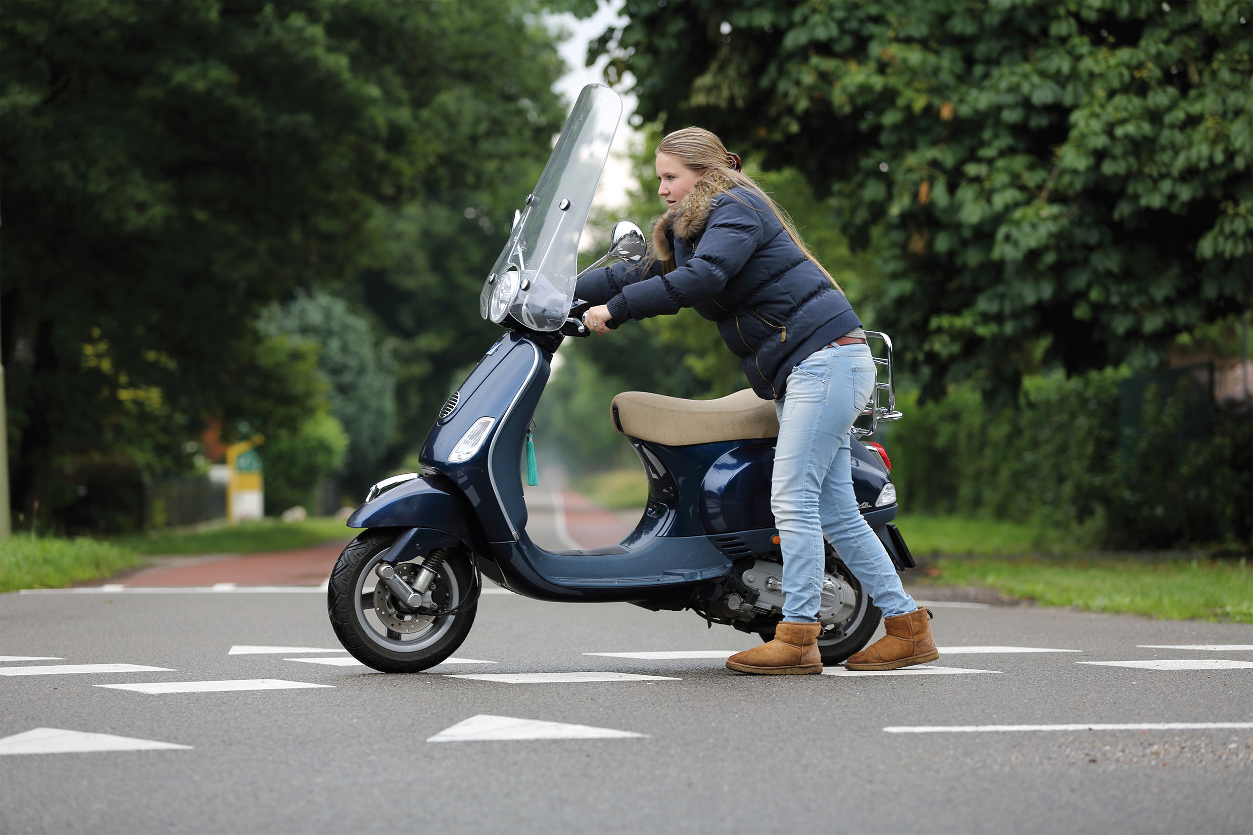 Nu pas merk je hoeveel energie de motor moet leveren