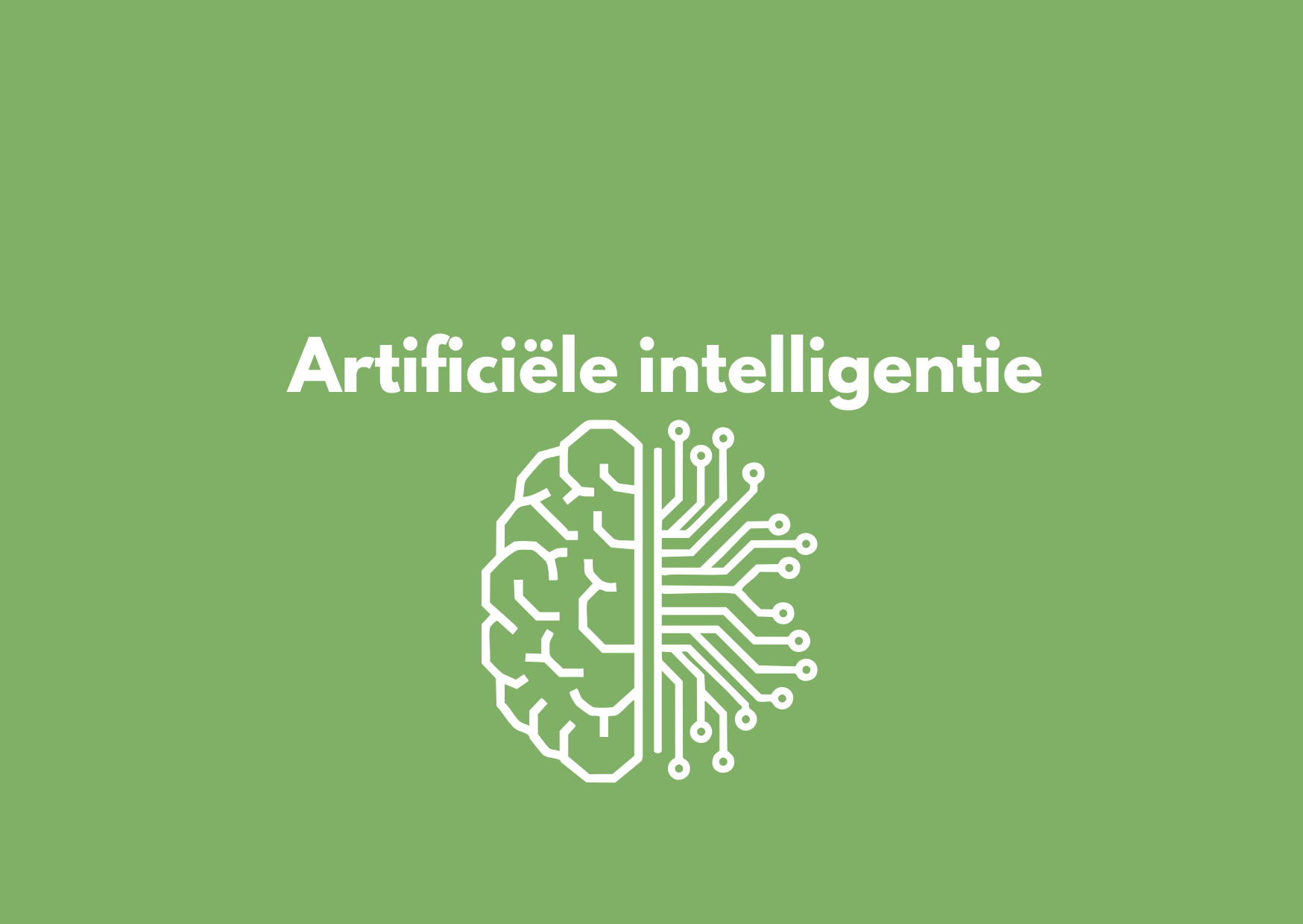 Artificiële intelligentie