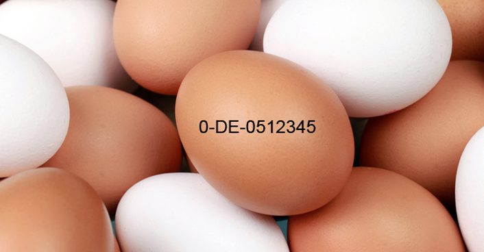 Welke kip heeft dit ei gelegd? Uit welk land komt dit ei? Wat is het nummer van de boerderij waar het ei vandaan komt?