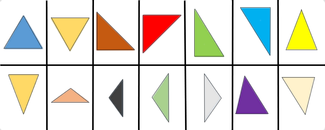 Soorten driehoeken : Afbeeldingen - Downloadbaar lesmateriaal ...