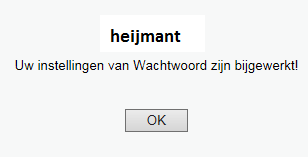 Wachtwoord wijzigen