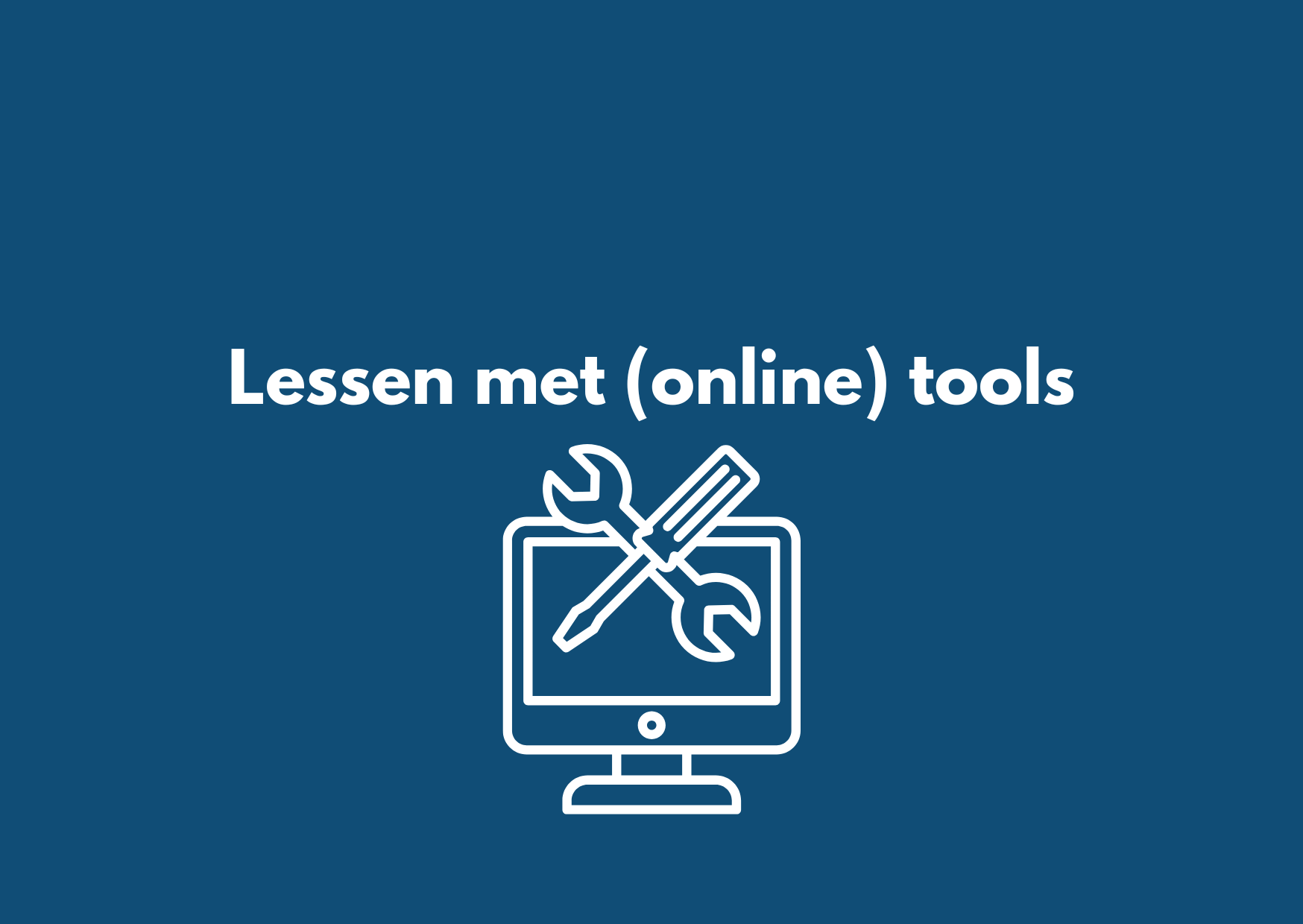 Lessen met online tools
