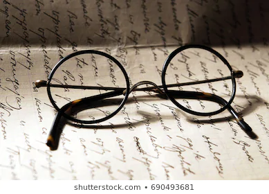 Bron: Old glasses on a handwrited letter Door vladm (https://www.shutterstock.com/nl/image-photo/old-glasses-on-handwrited-letter-690493681)