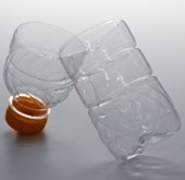 Opengeknipte PET fles