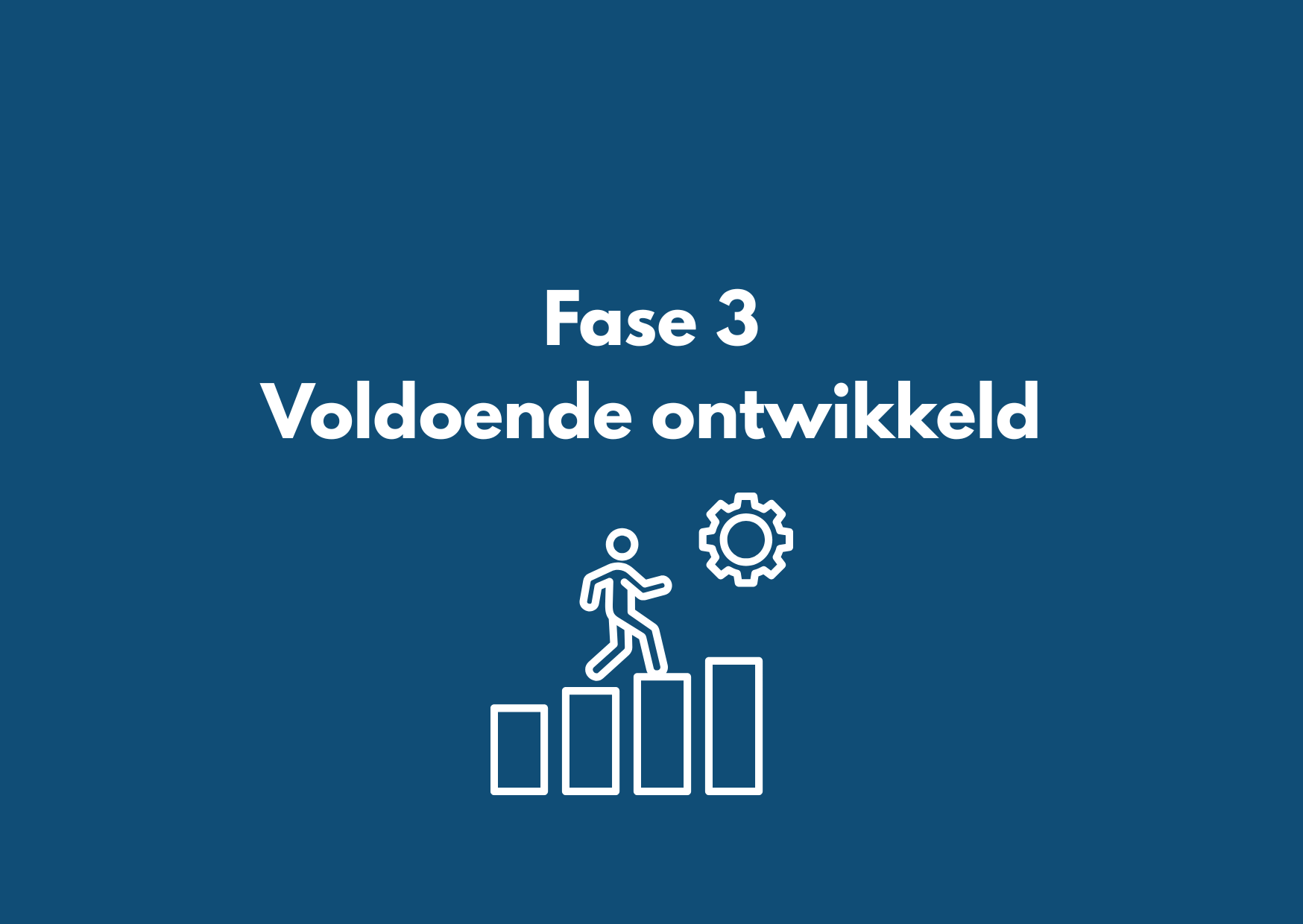 Fase 3- Voldoende ontwikkeld