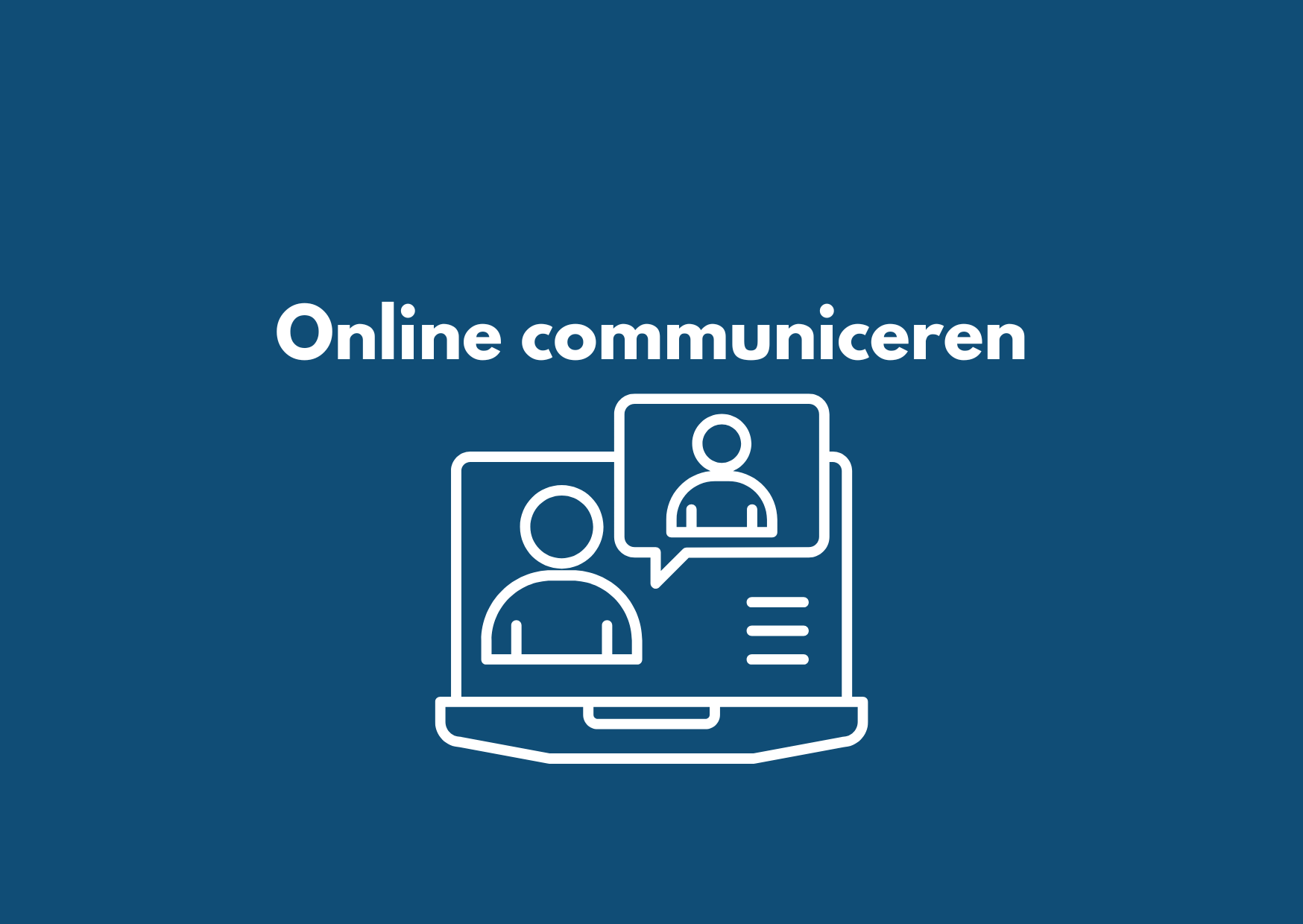 Online communiceren