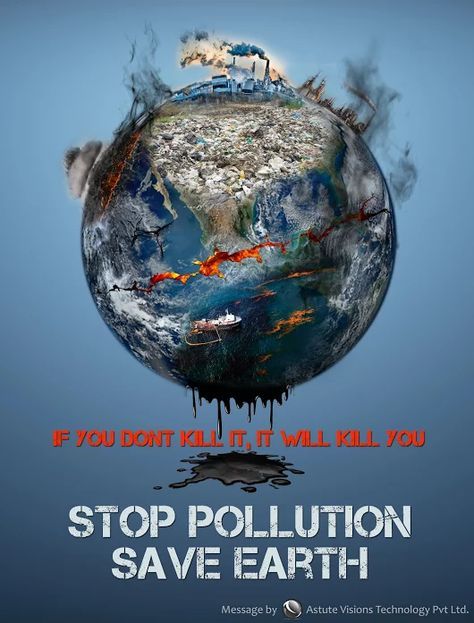 Stop pollution save earth