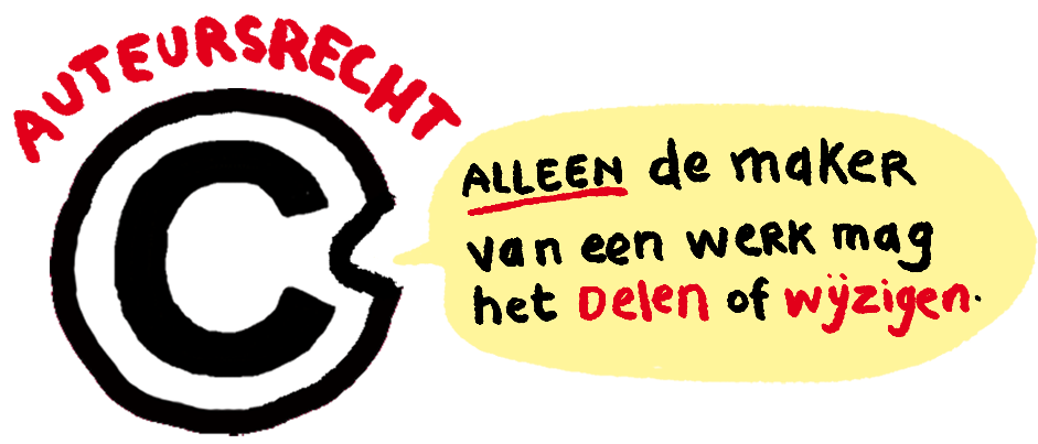 Beeld: alleen de maker mag een werk delen of wijzigen