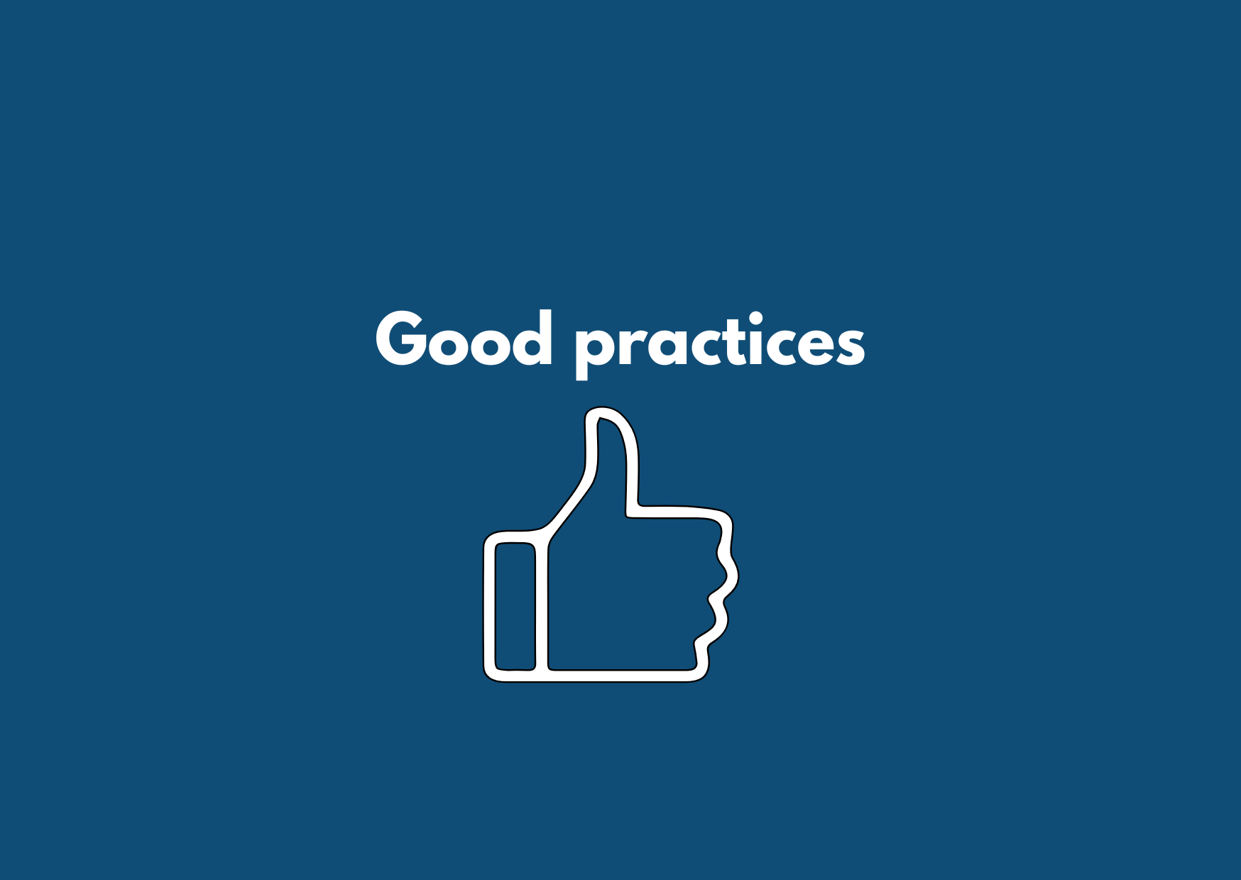 Good practices