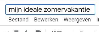 zomervakantie